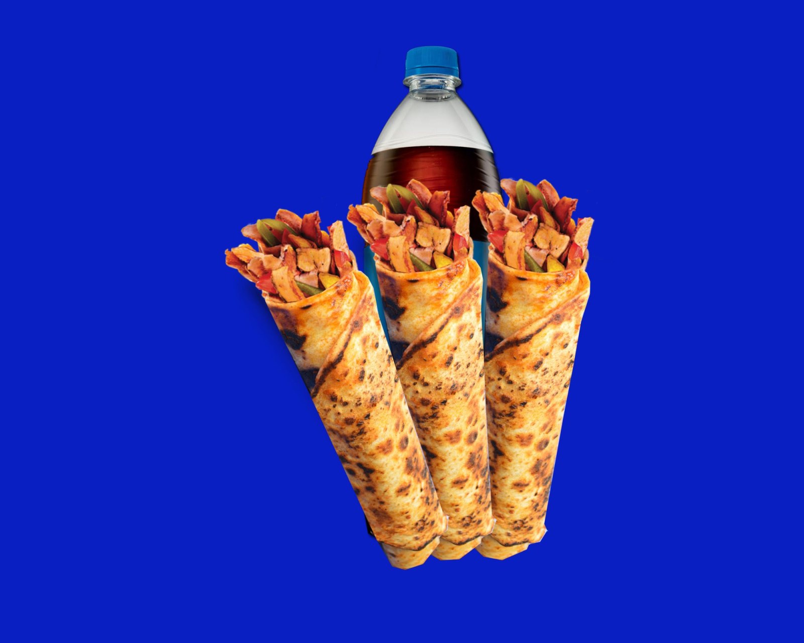 3'Lü Tavuk Döner Dürüm Menü