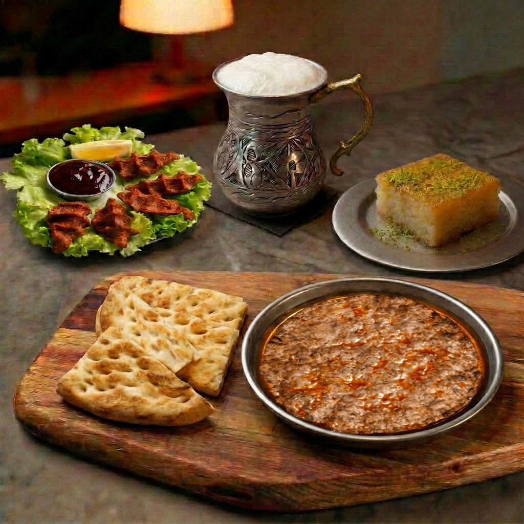 Zırh Adana Tava Menu 180 gr | Çiğ Köfte + Ayran + Revani