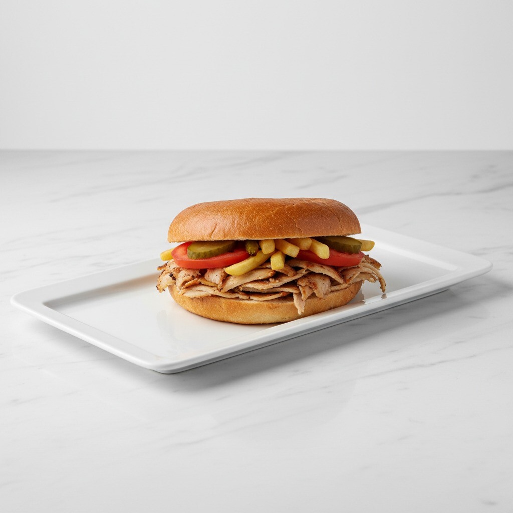 Yarım somun Tavuk Döner