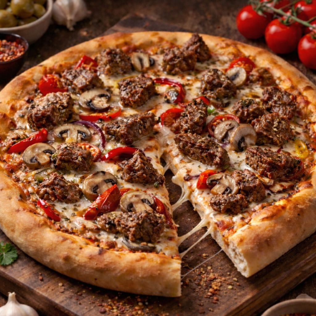 Kavurmalı Pizza (orta)