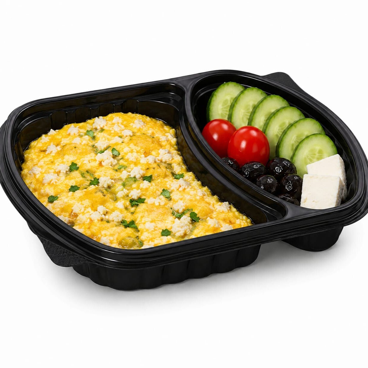 Lor Peynirli Omlet Tabağı