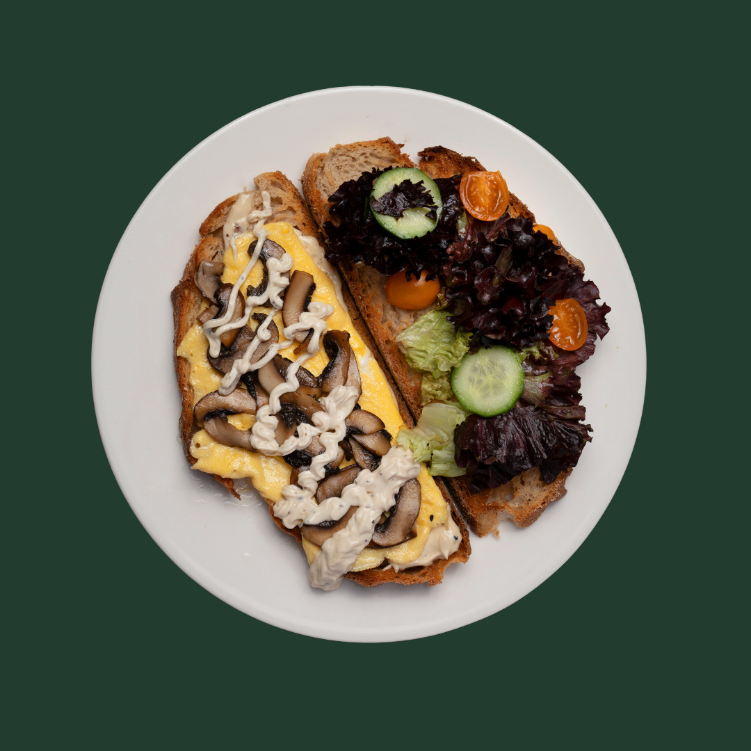Çırpılmış Yumurtalı Mantarlı