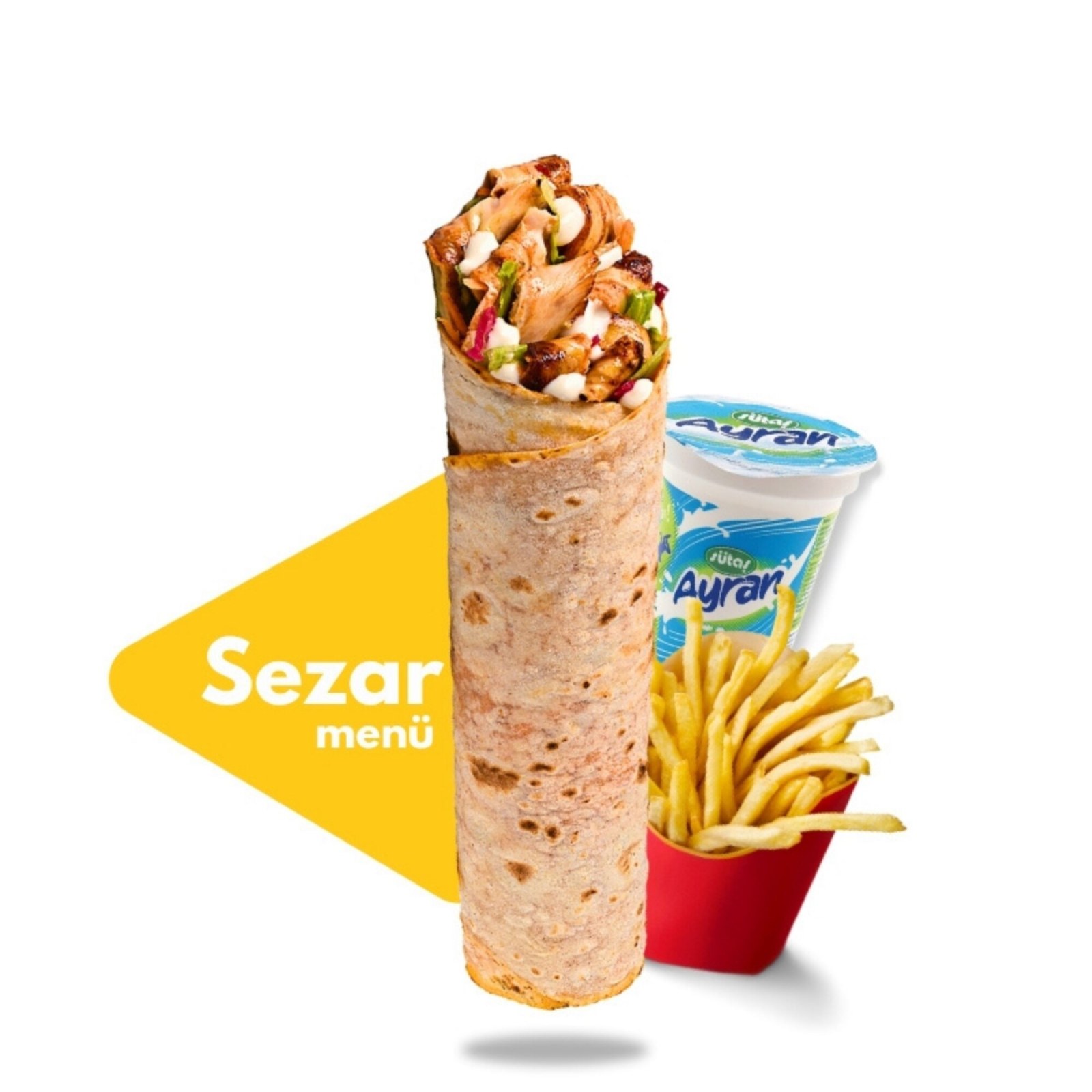 Sezar Tavuk Döner Dürüm Menü