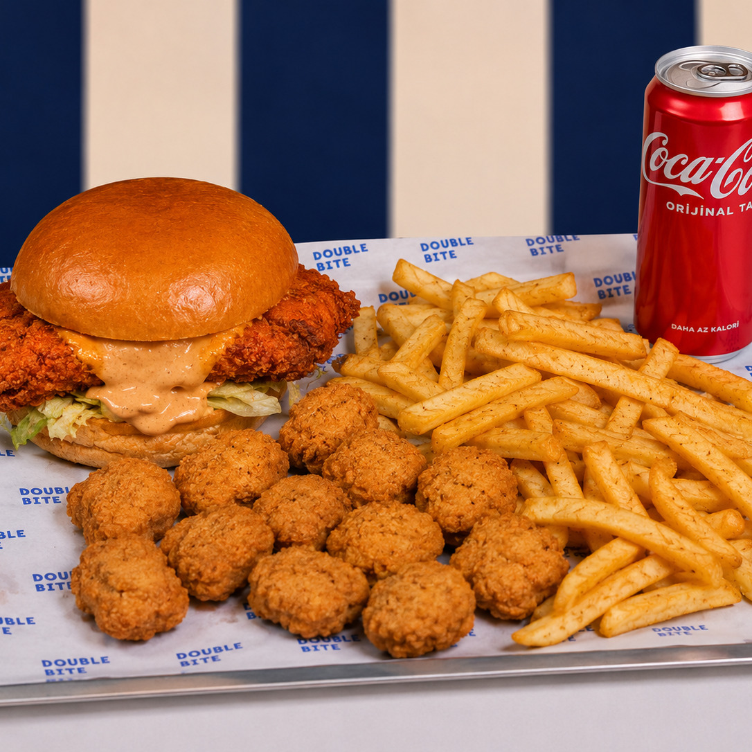 Bite Cheese Chicken + Tavuk Nugget (10 Adet) + İçecek