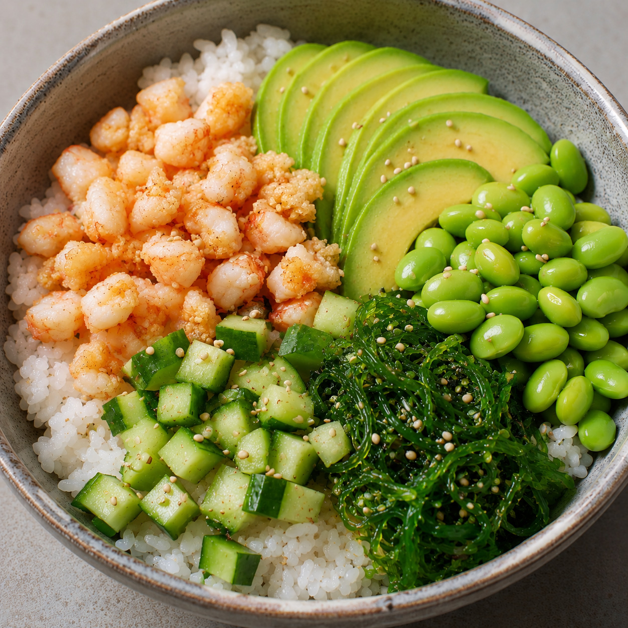 Tempura Karides Poke Bowl