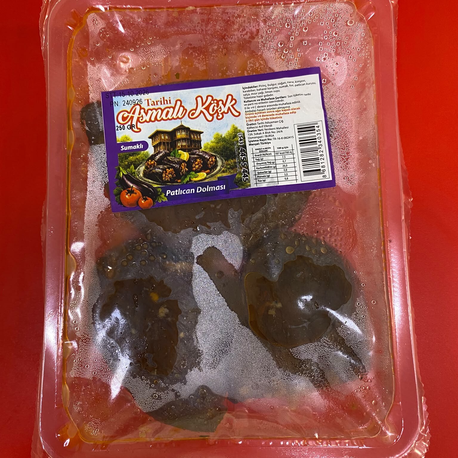 Patlıcan Dolması (250 Gr)