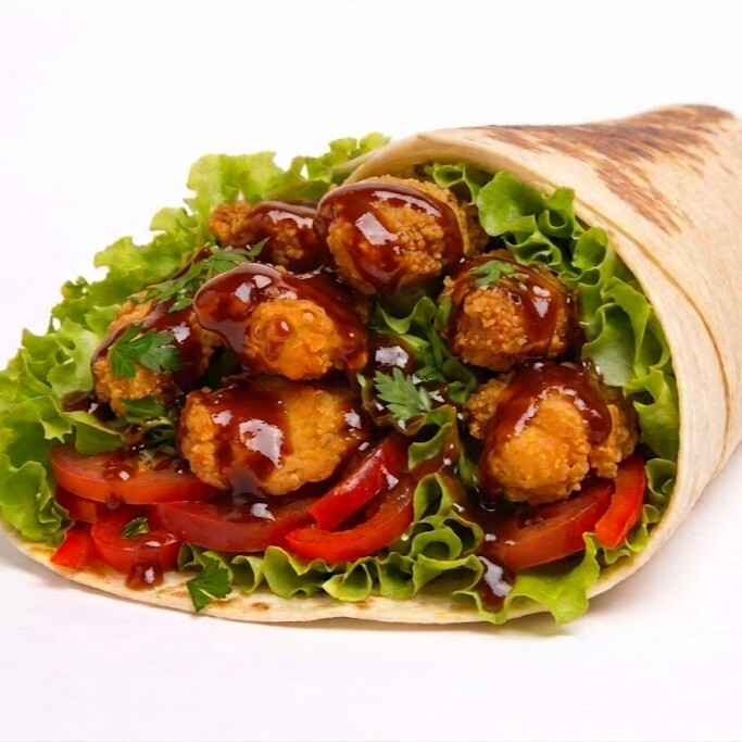 BBQ Soslu Cajun Burrito