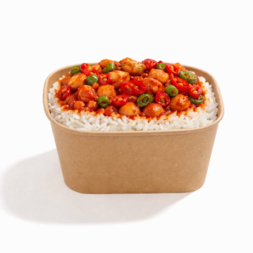 Acı Soslu Tavuklu Pilav (1 Porsiyon)
