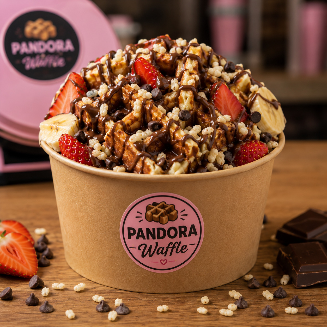 Bol Meyveli Kova Waffle