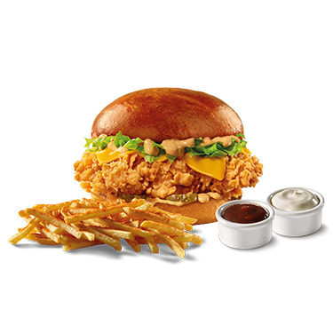 Cajun Chessy Burger