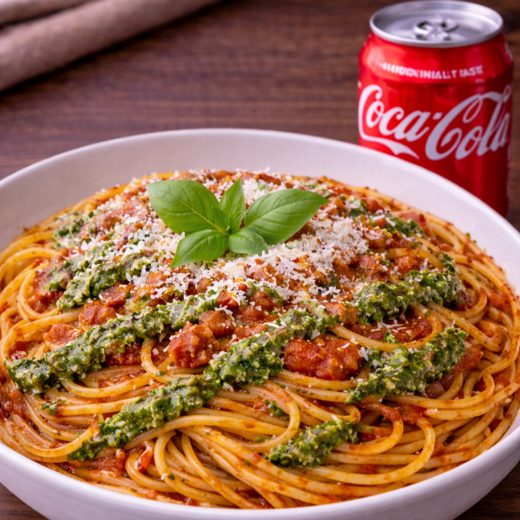 Spagetti Bolognese +coca cola 330ml
