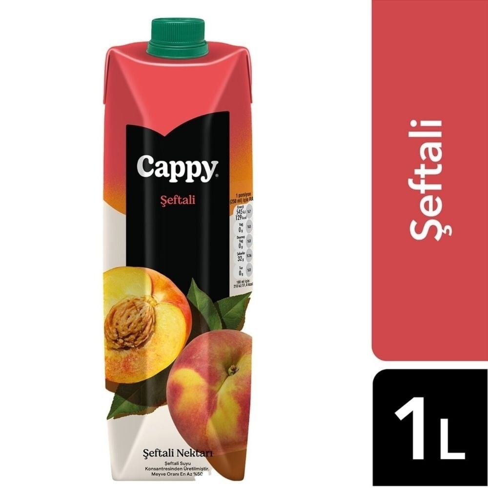 Cappy Şeftali Meyve Nektarı 1 L