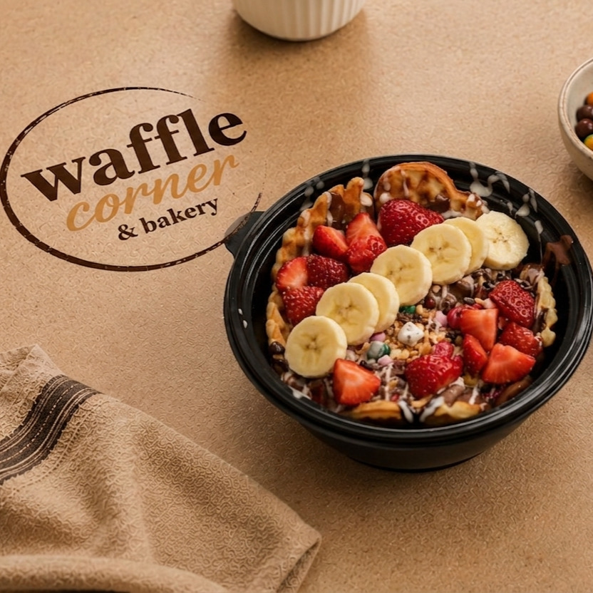 Meyve Yağmuru Kova Waffle