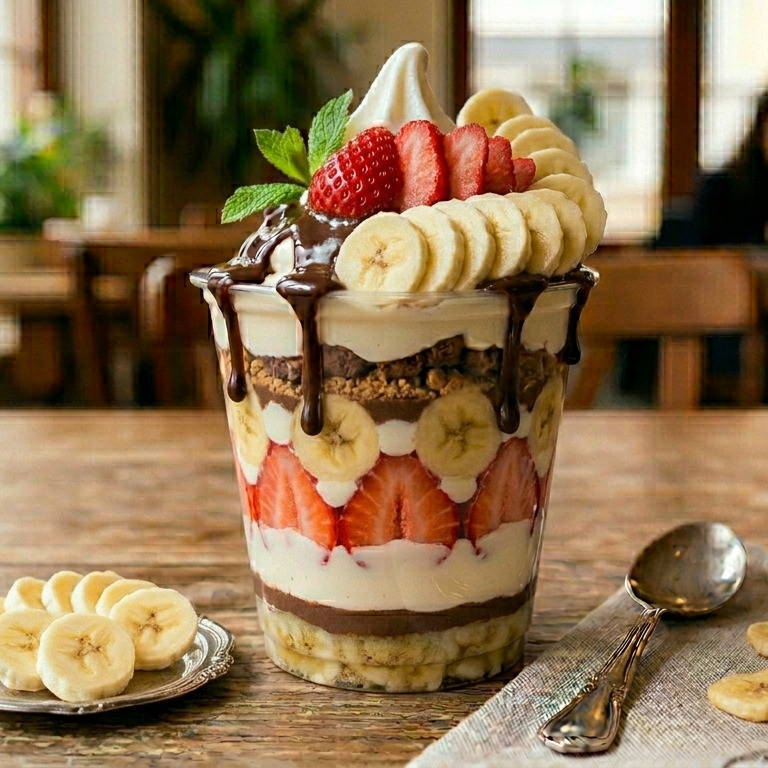 🍰 Çikolata Çilekli Muzlu Magnolia Cup (300 cc)