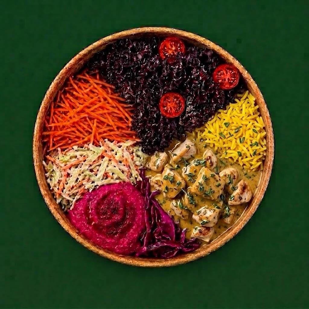 Sarmısaklı Maydanozlu Kremalı Tavuk Bowl