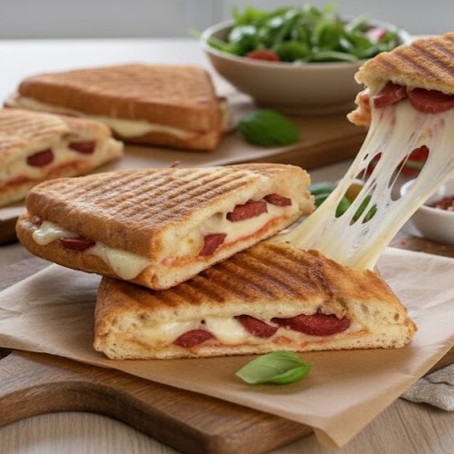 Kaşarlı Sucuklu Tost