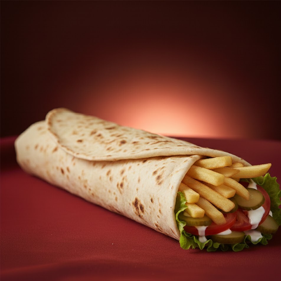 Hatay Usulü Soslu Tavuk Döner Dürüm