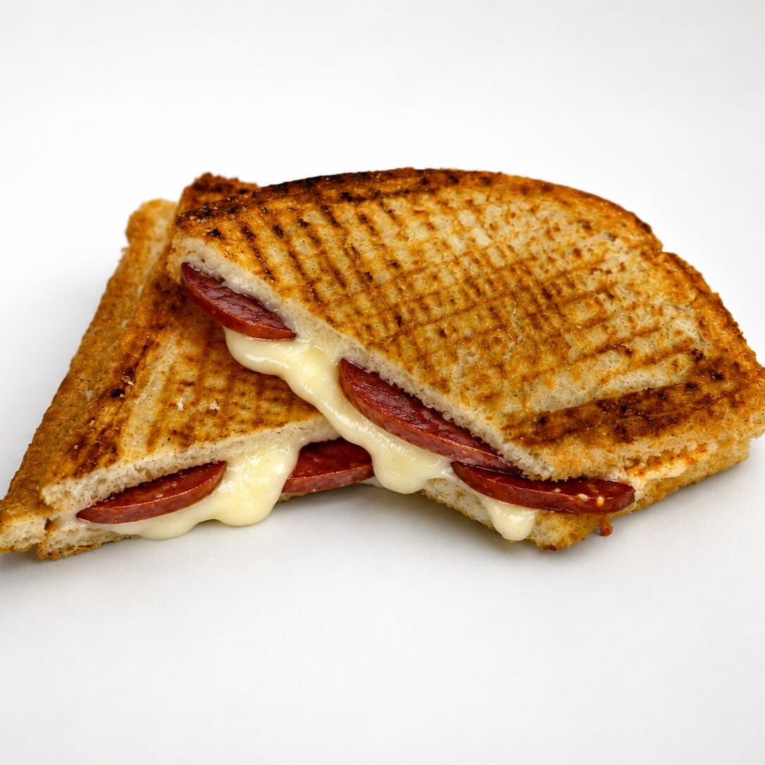 Kaşar Peynirli Dana Sucuklu Tost