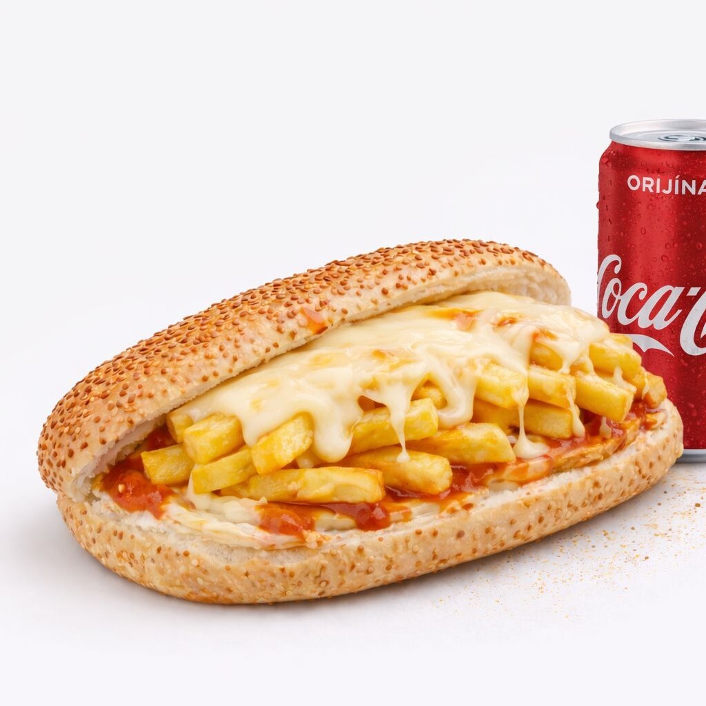 Kaşarlı Patso Sandviç + 330 Ml. Coca Cola