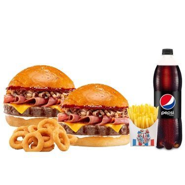 2'li JR. Smoked Burger Menü (2 Kişilik)