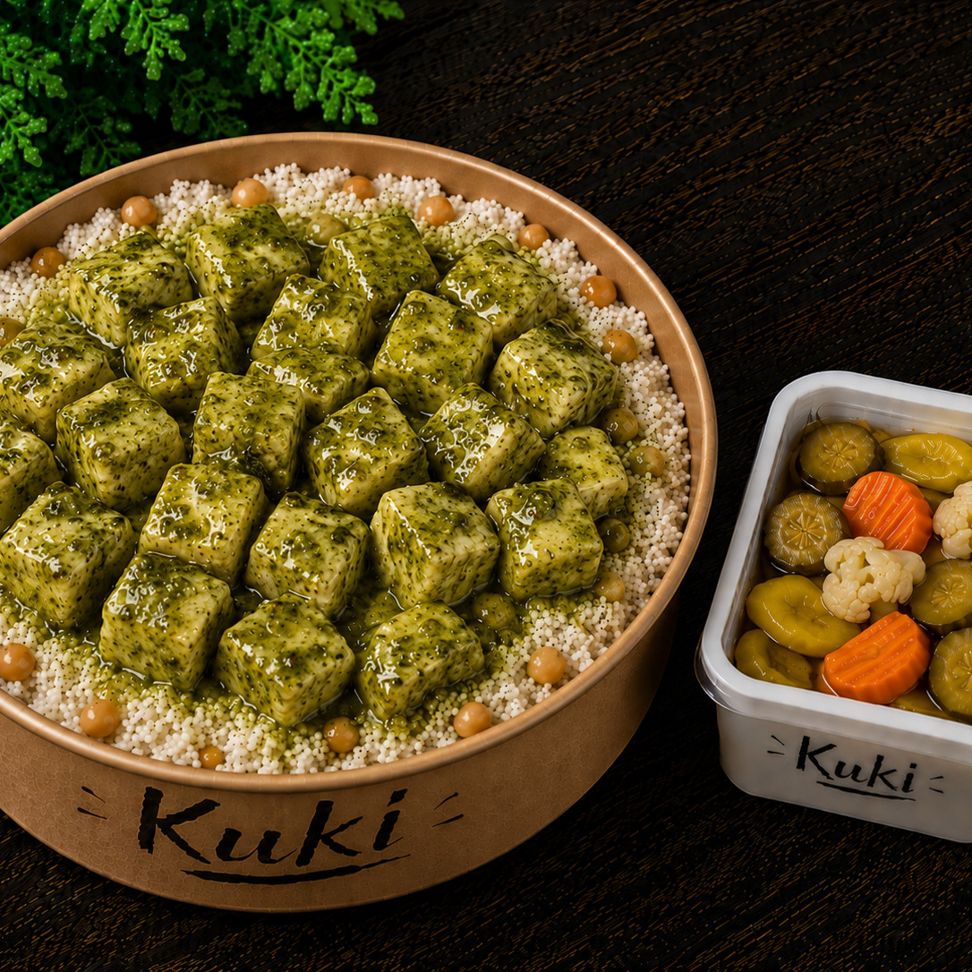 Kuki`nin Pesto Soslu Tavuk Pilavı toplam 500gr