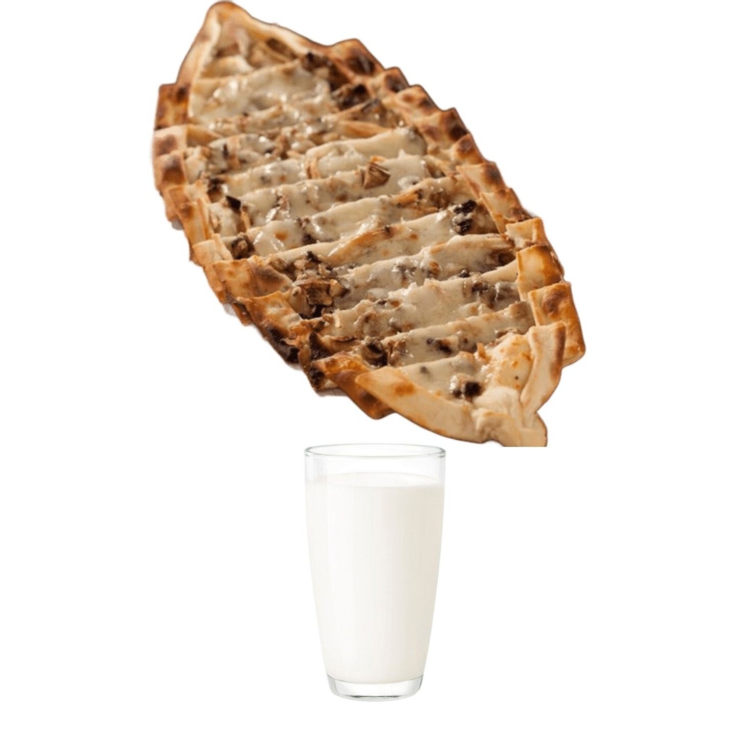 Kavurmalı Kaşarlı ( Açık ) Pide Menü
