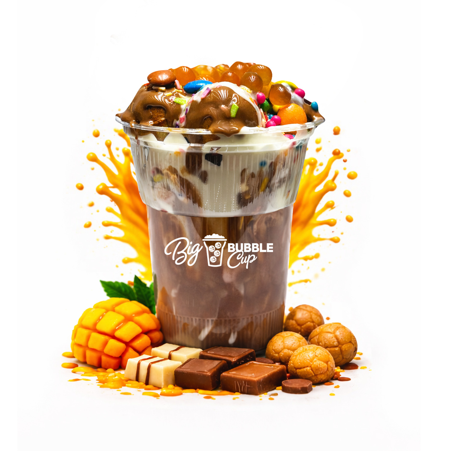 Mangolu Big Bubble Cup (Yeni Nesil Waffle)