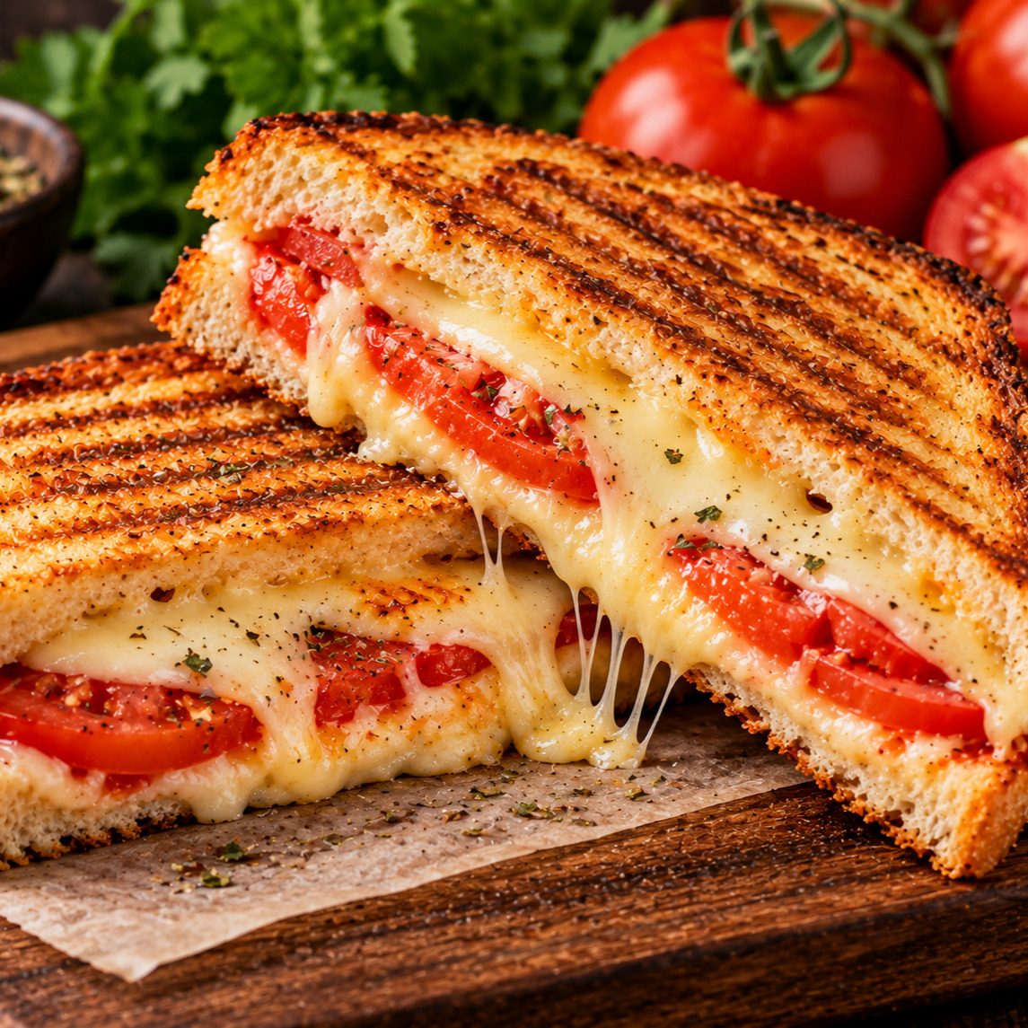 Kaşar Domates Tost Yarım Ekmek