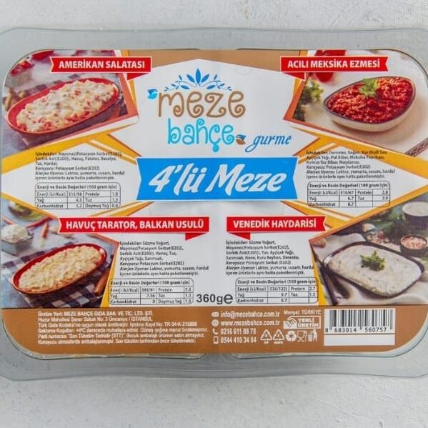 4'lü Meze Tabağı
