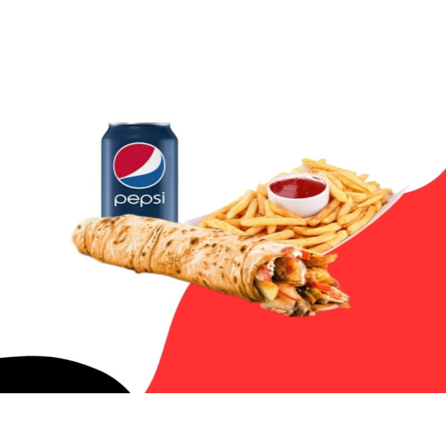 Atom Dürüm + Patates + kola