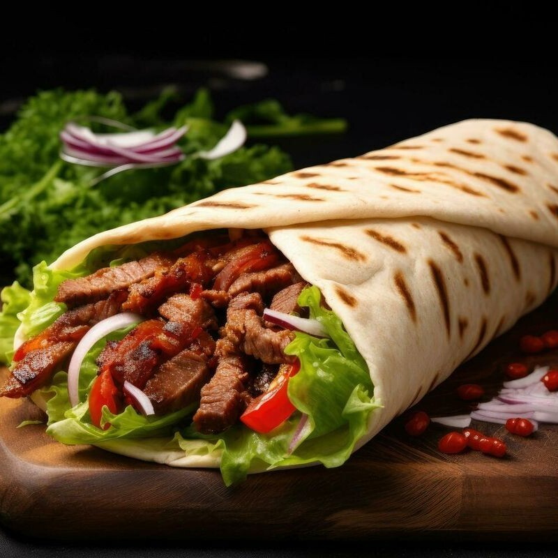 Fajita Biftekli Wrap