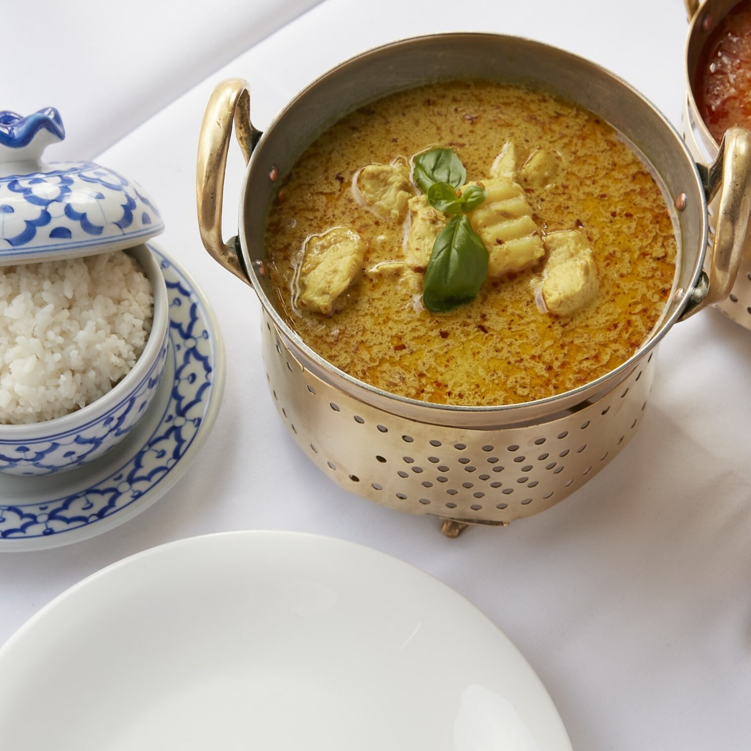 Hindistan Cevizi Sütünde Sarı Körili Tavuk