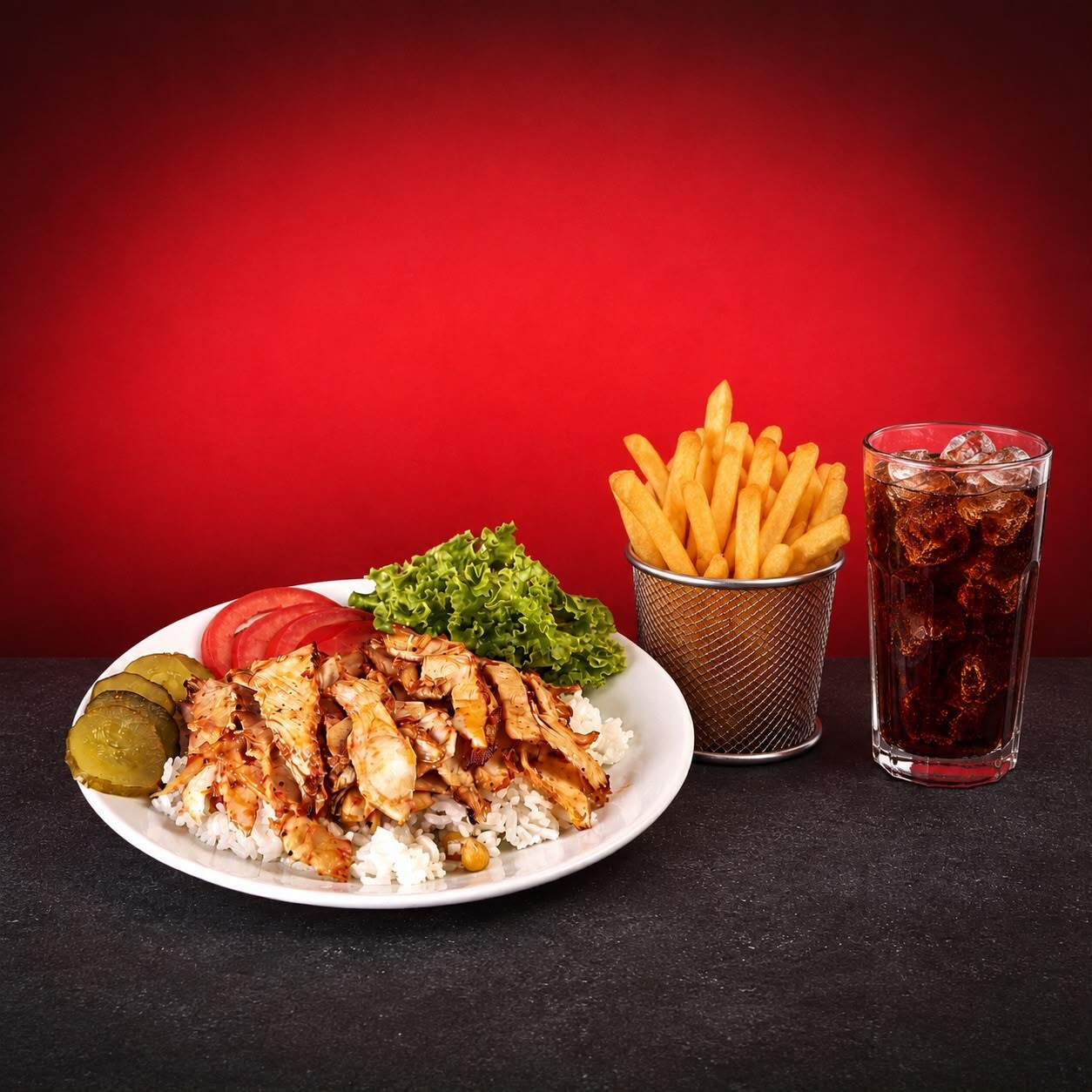 Pilav Üstü Tavuk Döner Menü