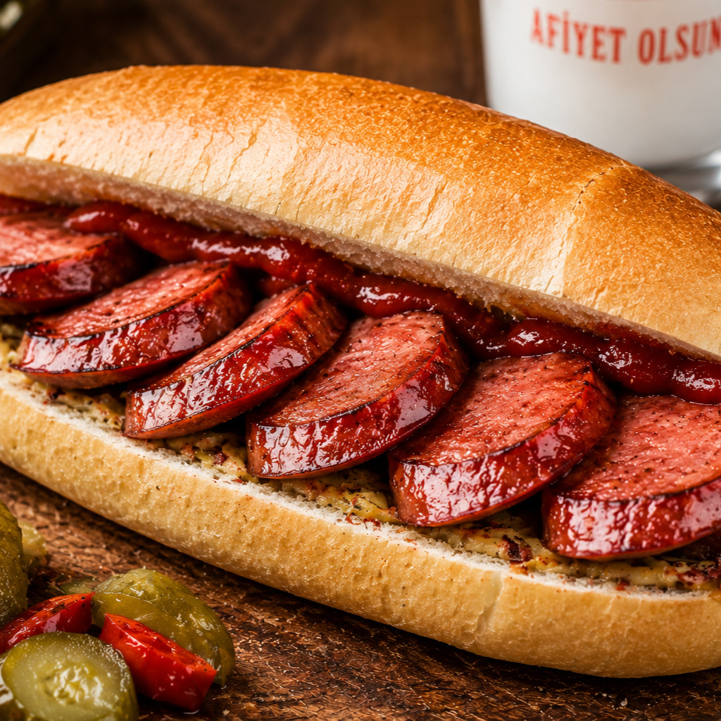Izgara Sucuk Ekmek arası