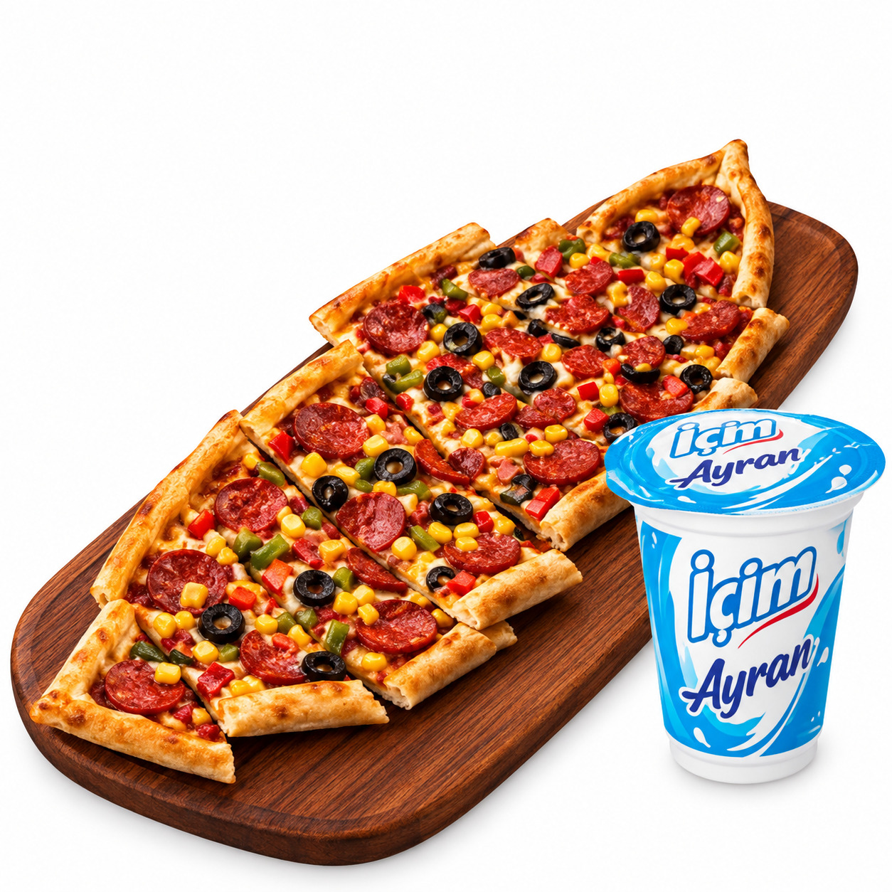 🌭🧀45 Cm Boyutunda Sosisli Kaşarlı Pide Menü