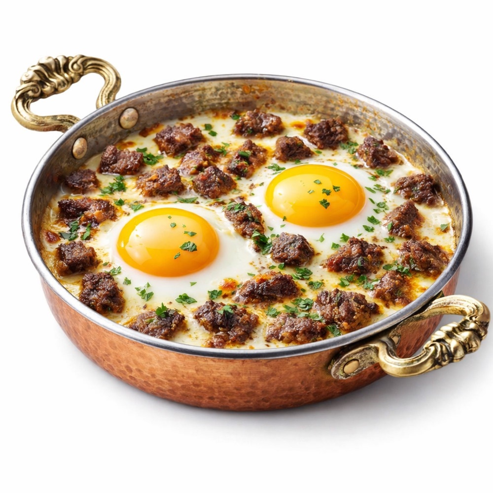 Bol Kavurmalı Sahanda Yumurta(Doyurucu)