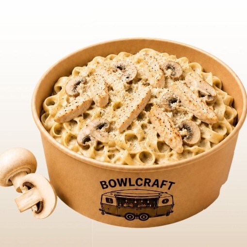 Kremalı Tavuklu Mantarlı Tagliatelle