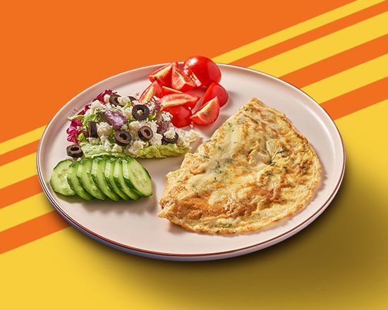 Peynirli Otlu Omlet