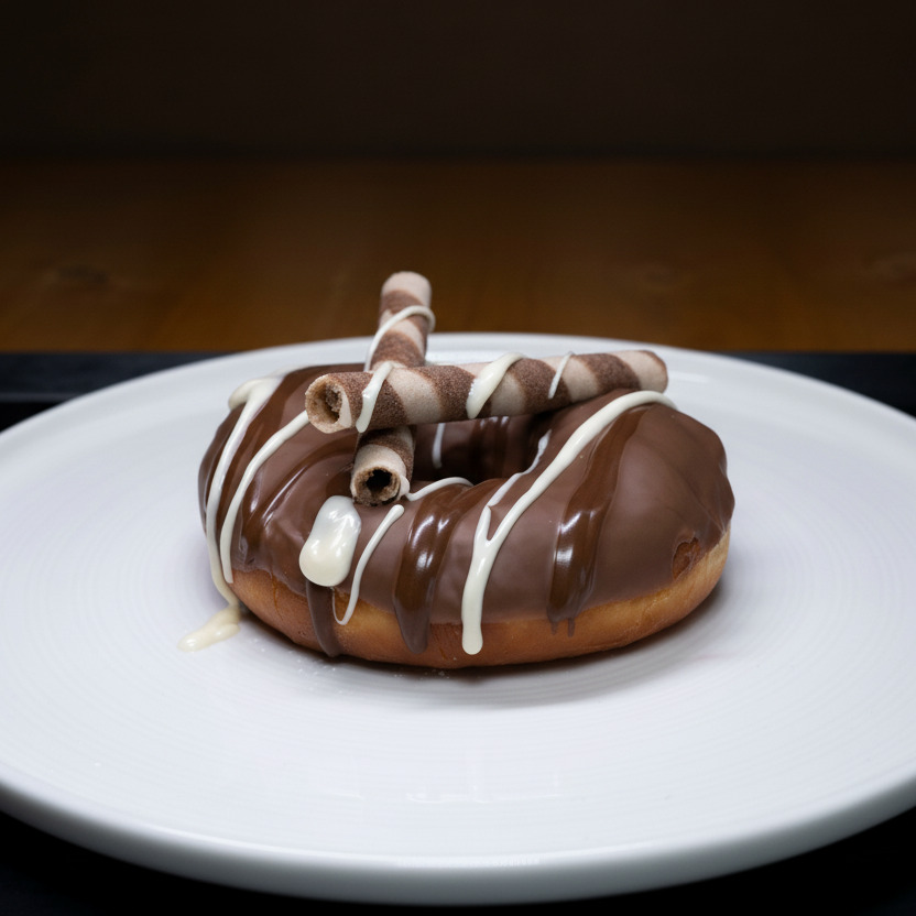 Günlük Tereyağlı Donut Belçika çikolatalı
