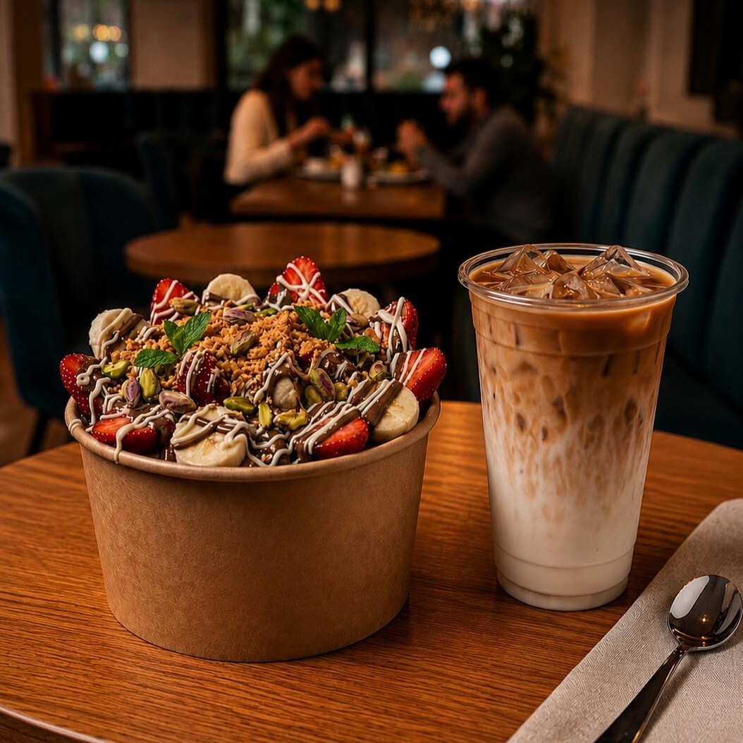 Kova Waffle + Ice Latte