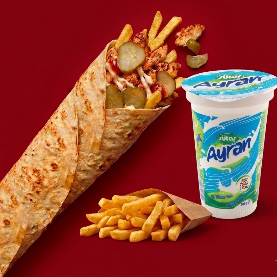 Tavuk Döner Dürüm Large Ekonomik Menü