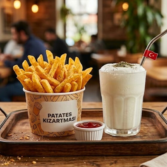 Patates Kızartması & Ayran (170 ml) Menü