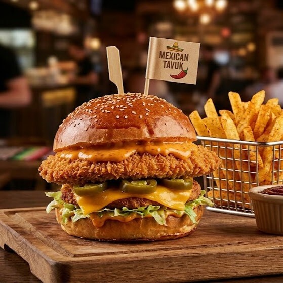 Mexican Tavuk Burger Menü