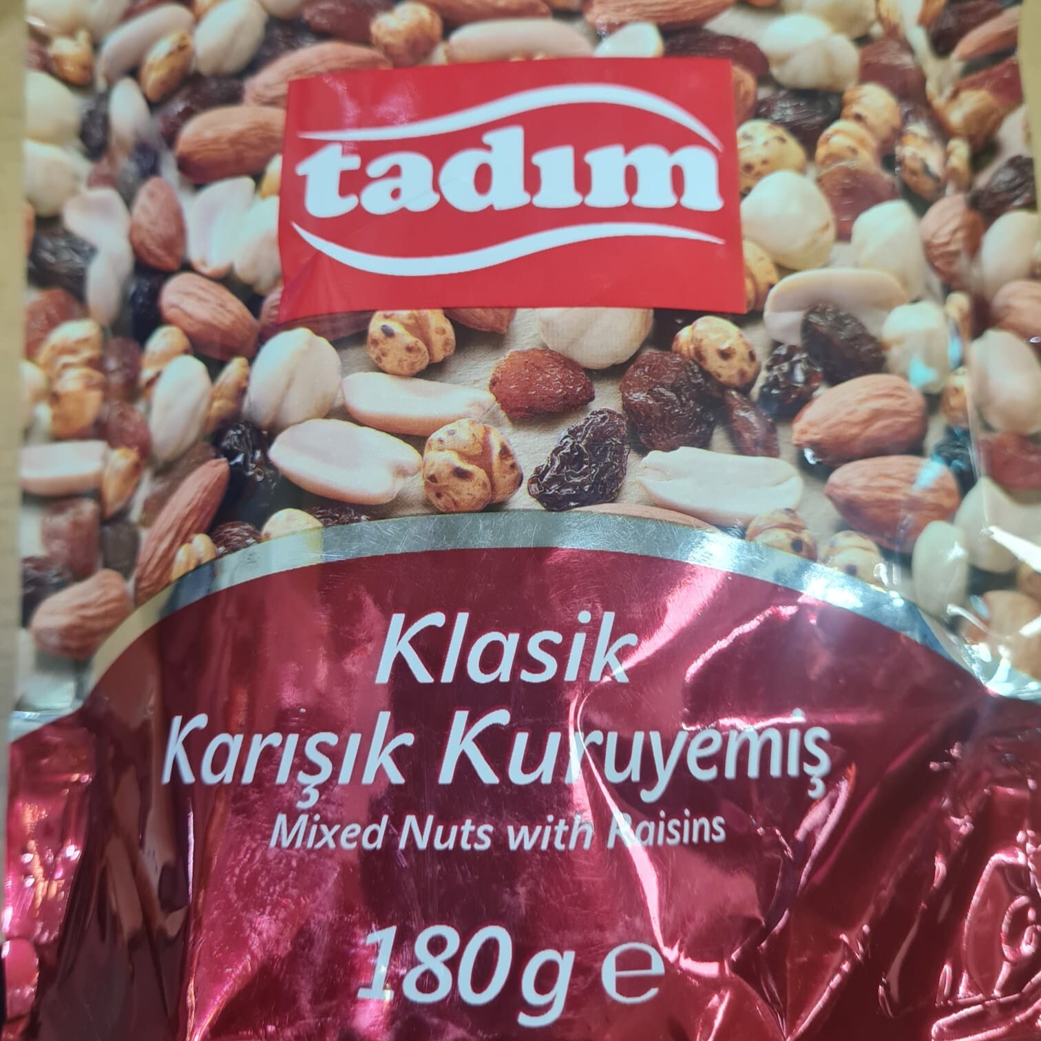 Tadım 180 gr Klasik Karışık Kuruyemiş