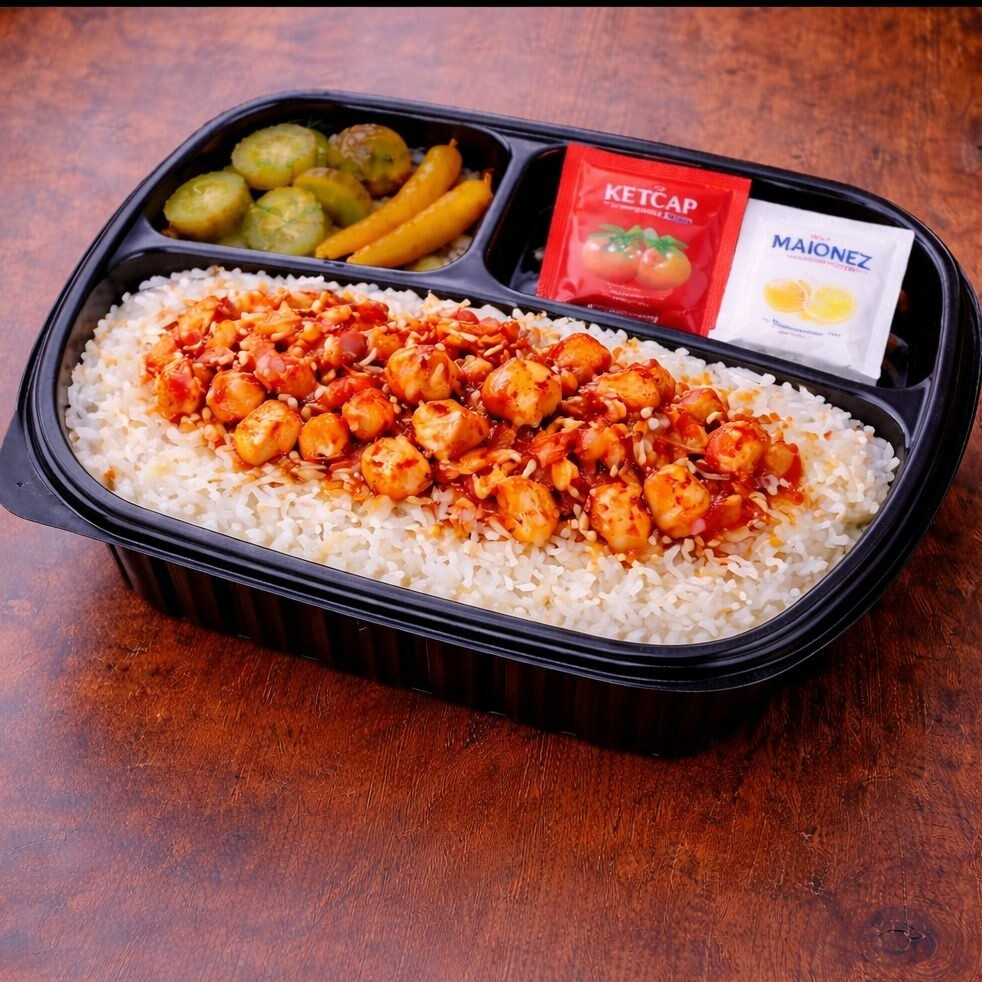Sweet Chili Soslu Tavuklu Tereyağlı Pilav