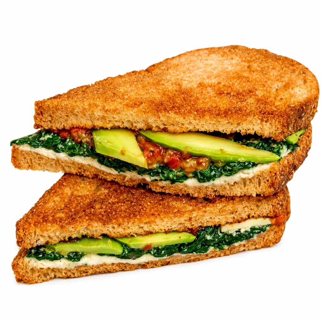 Avokadolu Kaju Peynirli Tost