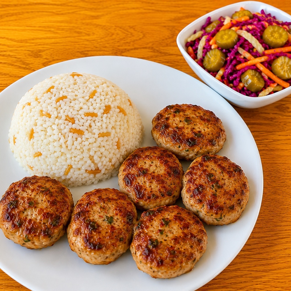 Tavuk Köfte Mangalda Pişiyo