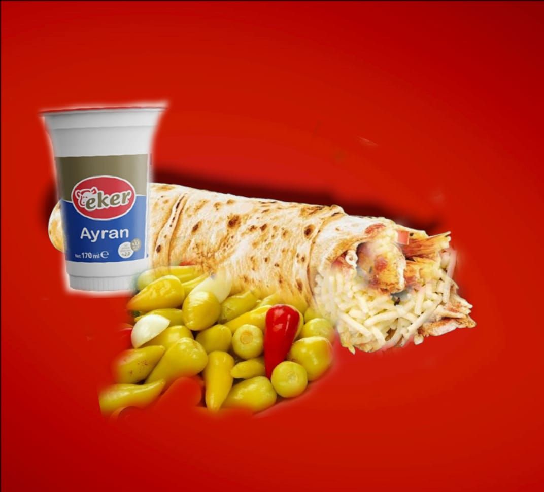 F16 Kaşarlı Tavuk Döner Dürüm Menü