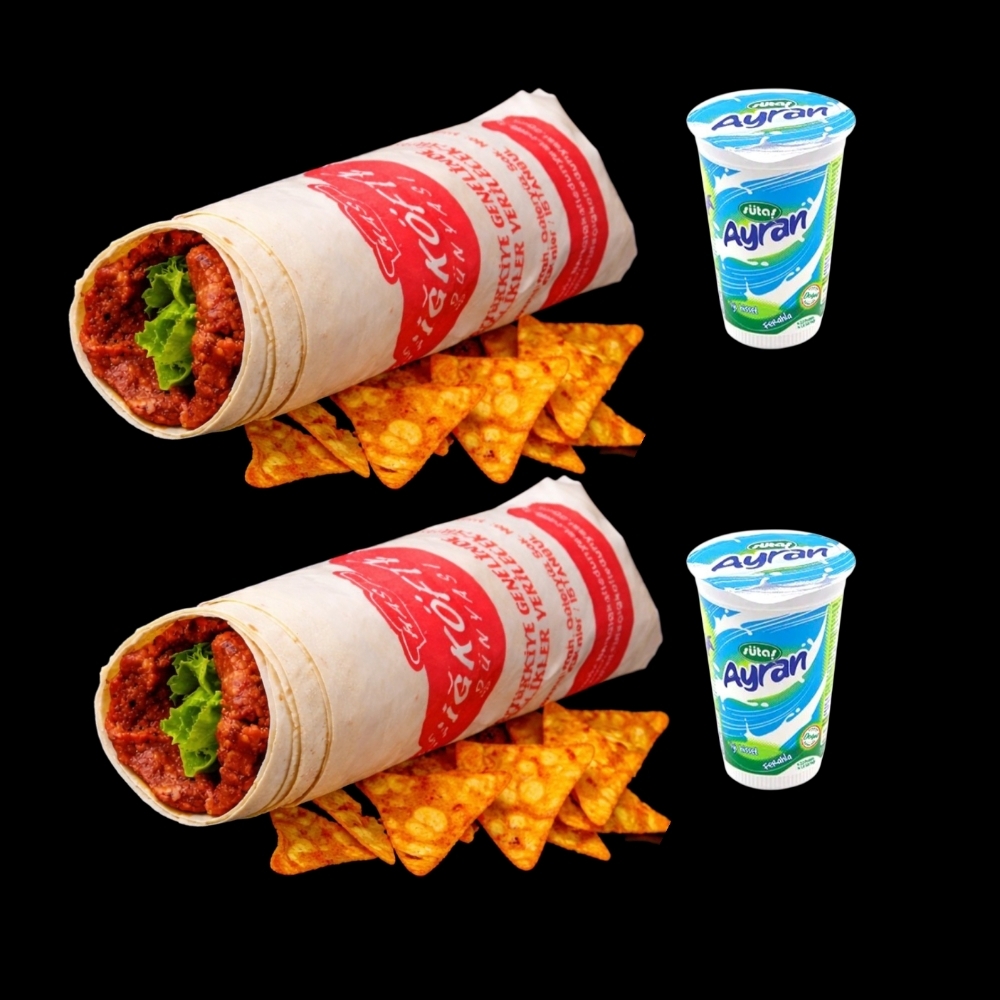 2'li Doritoslu Dürüm 120 gr. + 2 Ayran (175 ml)