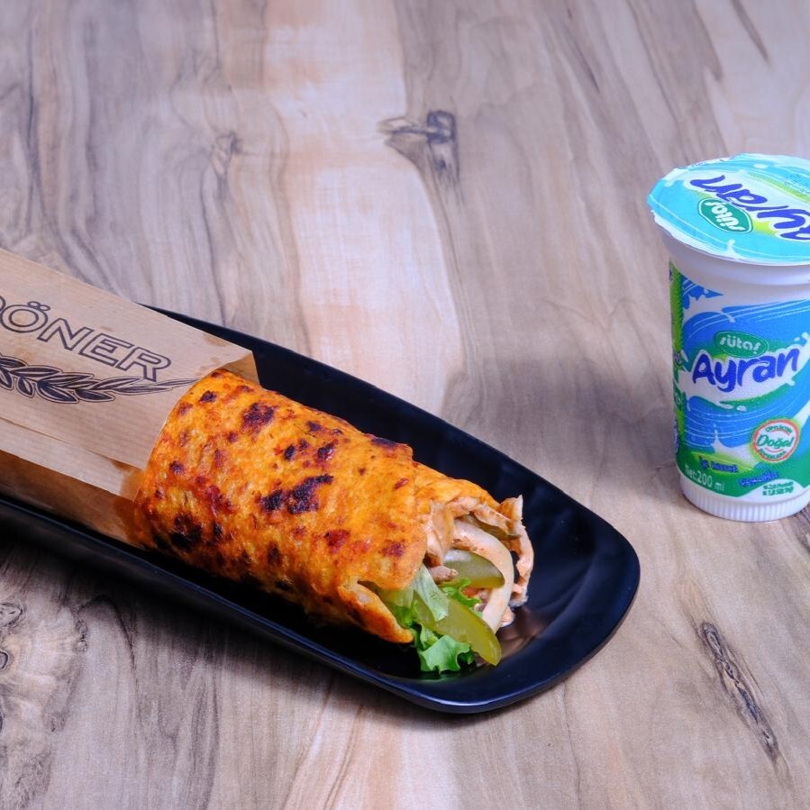 Hatay Usulü Tavuk Dürüm Menü (110 gr.)